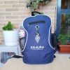 Mochila Azul EA4URA con indicativo